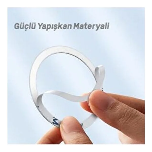PSGT Power Metal Magsafe Halka Yüzük Ring Iphone 8ve Üstü Model Uyumlu Gümüş - Görsel 2