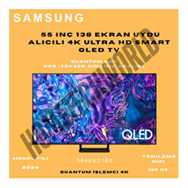 Samsung 55Q70D 4K Ultra HD 55" 140 Ekran Uydu Alıcılı Smart QLED TV - Görsel 9