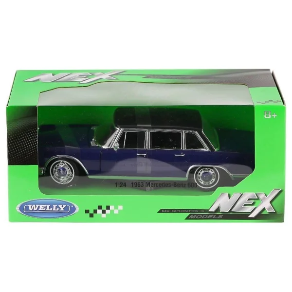 24121 Welly 1963 Mercedes Benz 1:24 Model Araba -Karsan Kız Erkek Çocuk Oyuncak Eğitici Oyuncaklar - Görsel 3