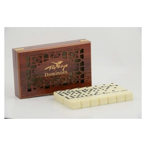 Ahşap Kutulu Domino Oyunu - belirtilmemiş - Görsel 3