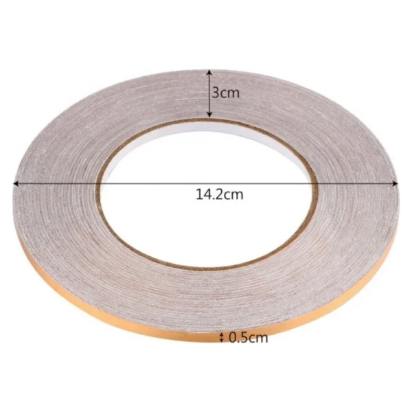 0.5 cm 50 Metre Gold Fayans Arası Şerit Bant - Çok Renkli - Görsel 3