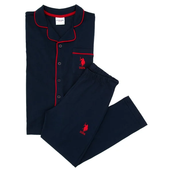 U.s. Polo Assn. Erkek Çocuk Lacivert Pijama Takım 50318694-VR033 - 5 - 6 Yaş - Görsel 8