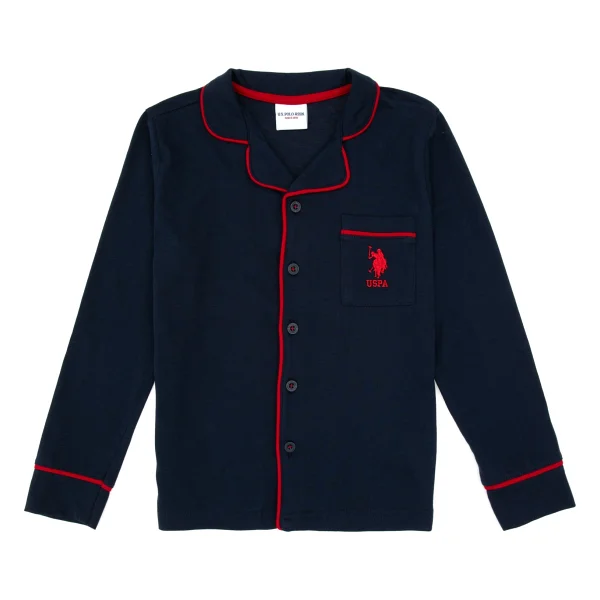 U.s. Polo Assn. Erkek Çocuk Lacivert Pijama Takım 50318694-VR033 - 5 - 6 Yaş - Görsel 2