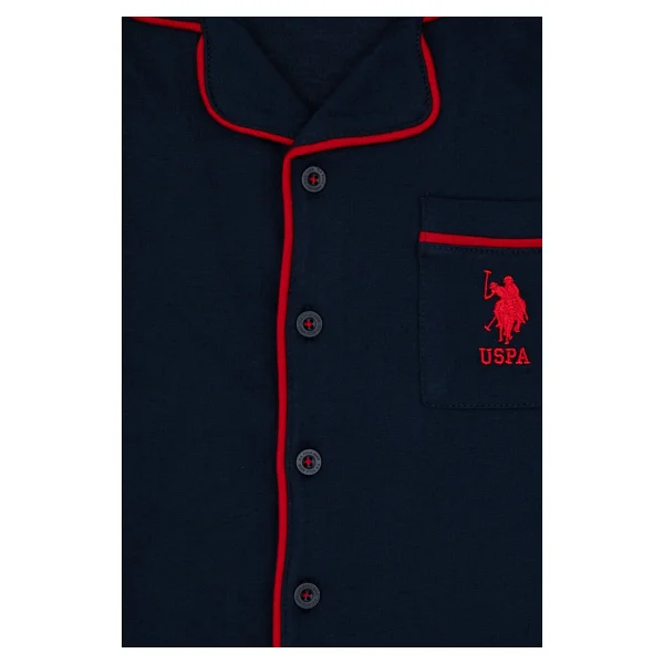 U.s. Polo Assn. Erkek Çocuk Lacivert Pijama Takım 50318694-VR033 - 5 - 6 Yaş - Görsel 4
