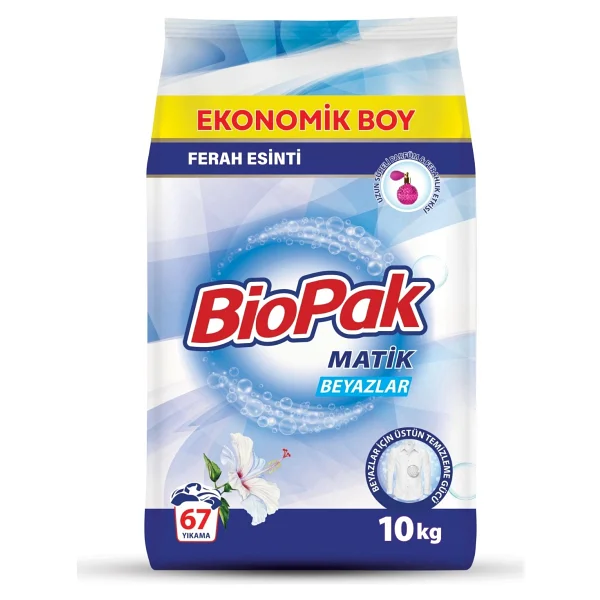 Biopak Matik Beyazlar için 10 kg Toz Deterjan - Görsel 2