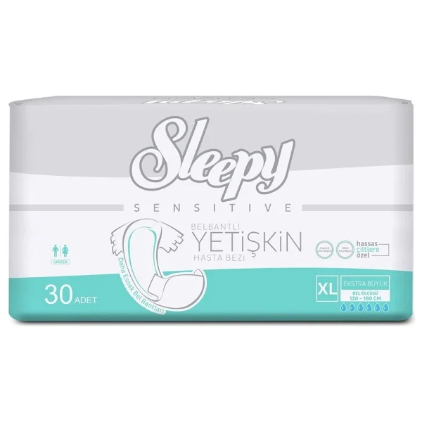 Sleepy Belbantlı Ekstra Büyük Boy XL 30'lu 2 Adet Hasta Bezi - Görsel 6