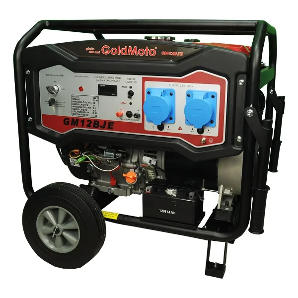 GoldMoto GM12BJ 12 kVA İpli/Marşlı Benzinli Jeneratör - Görsel 6