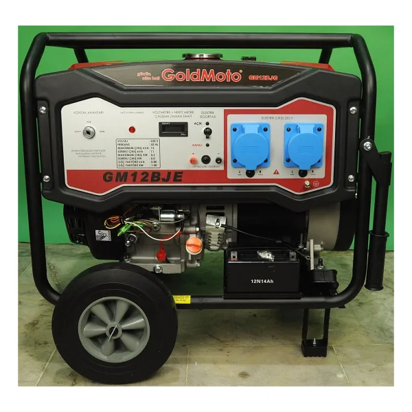 GoldMoto GM12BJ 12 kVA İpli/Marşlı Benzinli Jeneratör - Görsel 2