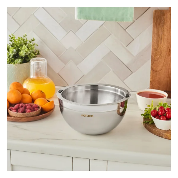 Karaca Mutfaksever İce Hot Bowl 20 cm Çelik Karıştırma Kabı - Görsel 2