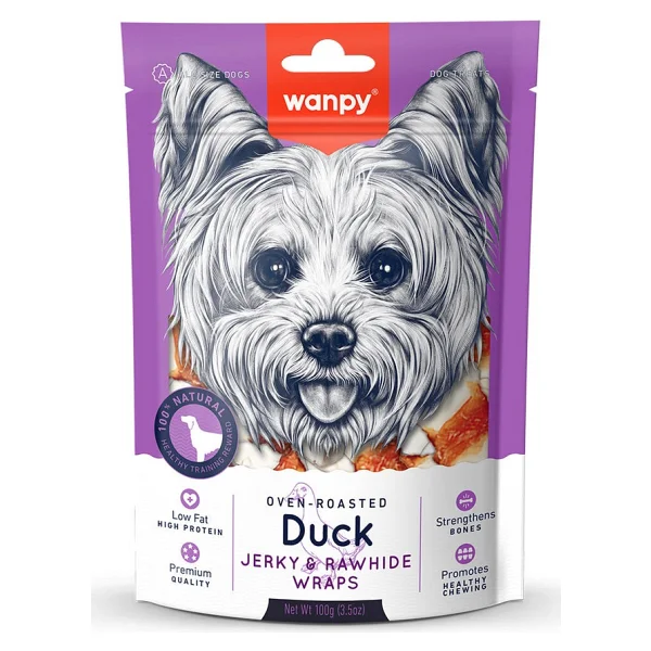 Wanpy Deri Üzerine Ördek Sarılı 100 gr Köpek Ödül Maması - Görsel 5