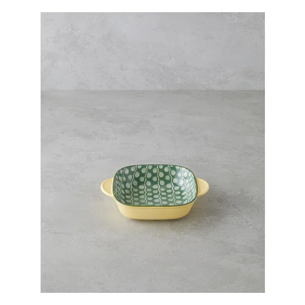 English Home Plantopia Porselen Kayık Tabak 22X12 cm Sarı-Yeşil - 22 x 12 cm - Görsel 5