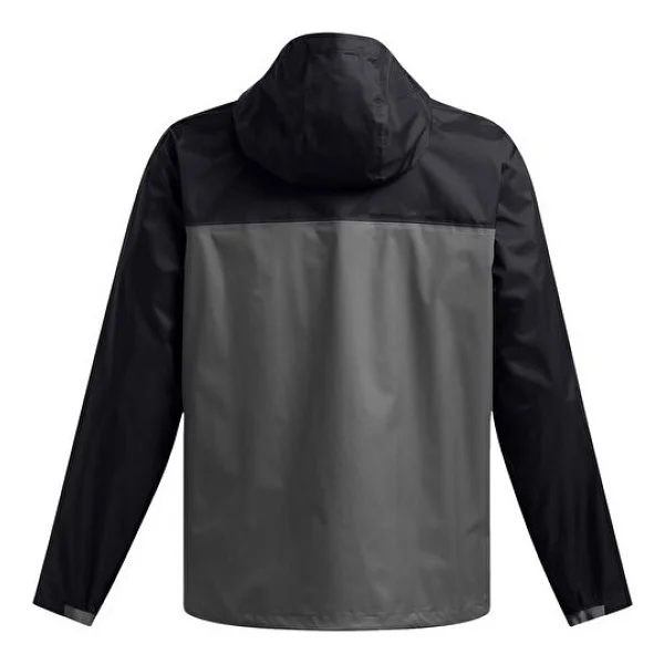 Under Armour Cloudstrike Colorblock 1381880-001 Kapüşonlu Siyah Erkek Yağmurluk - Görsel 4