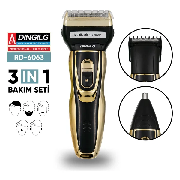 Dingilg RD-6360 3 in 1 Erkek Bakım Seti - Görsel 5