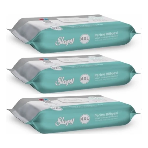 Sleepy 4XL 50'li 3 Adet Vücut Temizleme Havlusu - Görsel 3