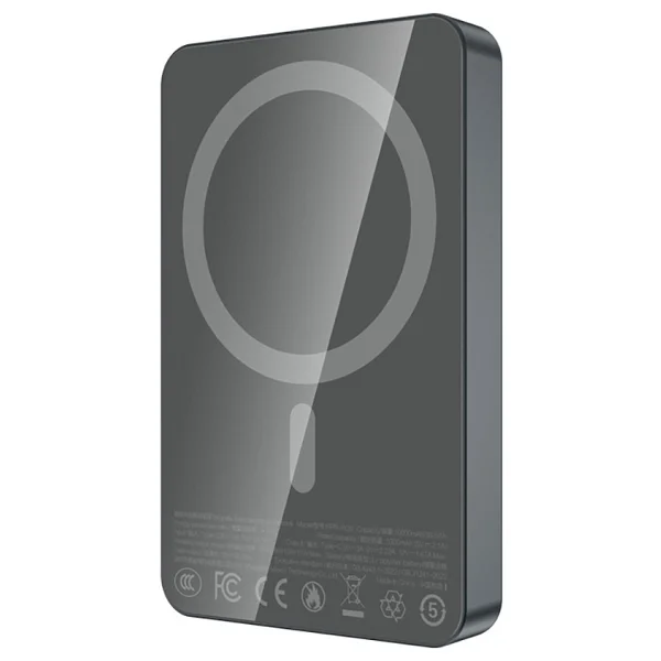 Recci RPB-W36 Gri 10000 mAh Hızlı Şarj Kablosuz Powerbank - Görsel 4