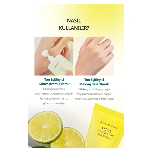 Goodal Green Tangerine Vita C Leke Karşıtı 50 ml 50 Faktör Güneş Kremi - Görsel 6