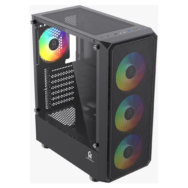 GM Game Master R14 Rainbow 4 Fanlı Atx Gaming Kasa 450W Psu - Siyah - Görsel 3