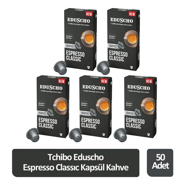 Eduscho Espresso Classic Kapsül Kahve 50 Kapsül - Görsel 3