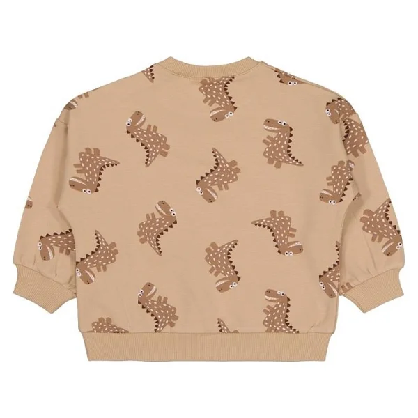 Civil Baby Benekli Dino Empirme 6-18 Ay Sweatshirt - Kahverengi 9-12 Ay - Görsel 6