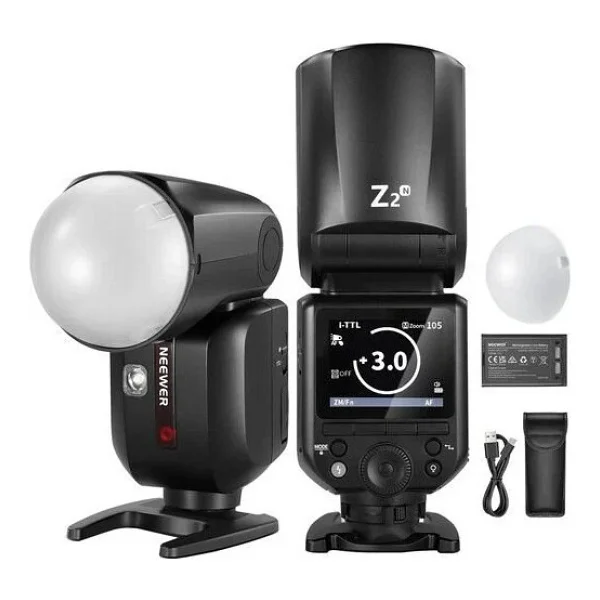 Neewer Z2-N Yuvarlak Başlıklı Tepe Flaş Nikon - Görsel 7