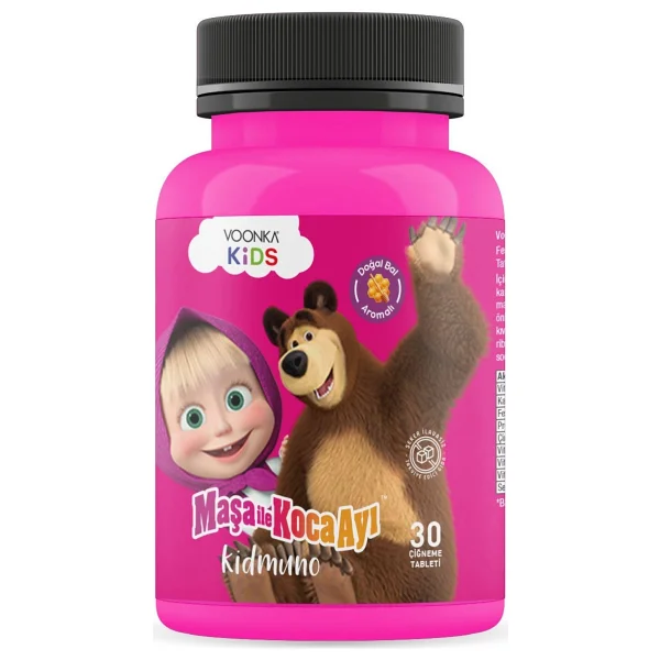 Voonka Kids Maşa Ile Koca Ayı Kidmuno 30 Çiğneme Tableti - Görsel 2