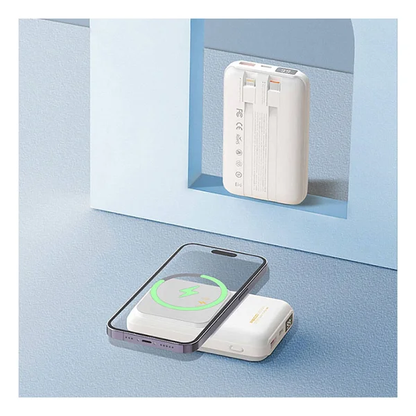 Recci RPB-W10 Polaris 10000 mAh Hızlı Şarj Kablosuz Powerbank - Görsel 10