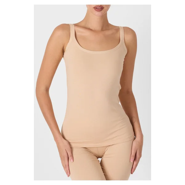 Malabadi Kadın 3'lü İnce Askılı Sırtı Açık Modal Atlet 3M1034 (Ten Rengi, 2XL) - Görsel 4
