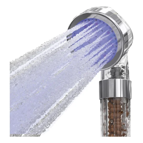 House Pratik Hp51 Isıya Duyarlı Led Işıklı Duş Başlığı Gümüş Gümüş - Görsel 2