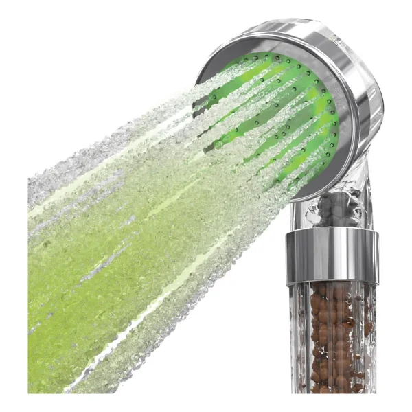 House Pratik Hp51 Isıya Duyarlı Led Işıklı Duş Başlığı Gümüş Gümüş - Görsel 3