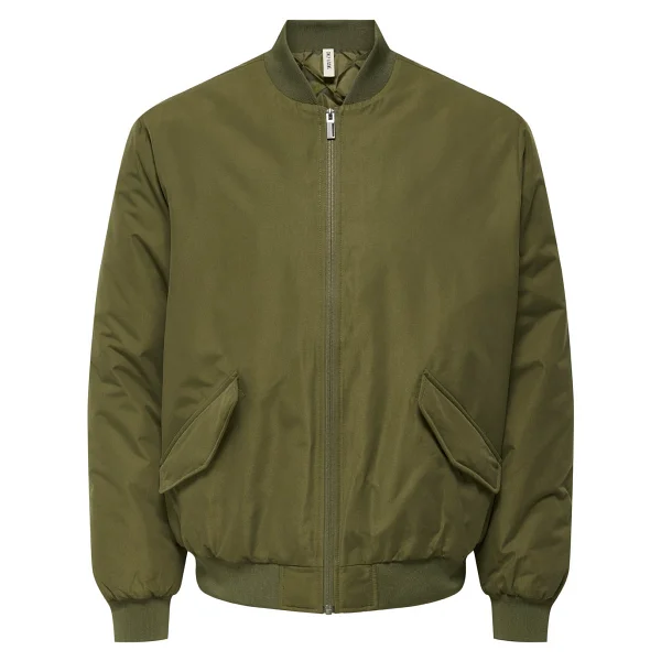 Only & Sons Only&sons Onsrussel Padded Bomber O Haki Erkek Ceket - XL - Görsel 8