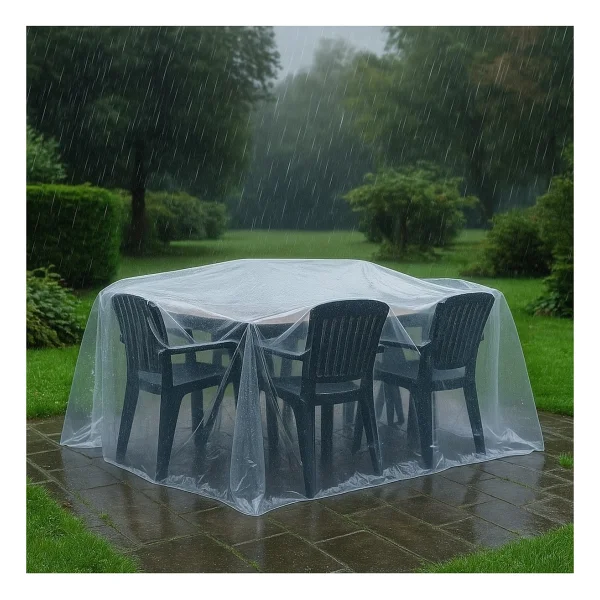 Dekals Su Geçirmez Naylon Bahçe Mobilya Koruma Örtüsü 240X165 cm Köşeli Masa İçin - Görsel 7