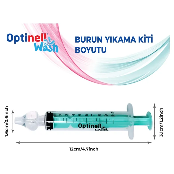 Optinell Bebek Burun Şırıngası BPA İçermeyen 4 Adet Burun Temizleme ve Yıkama Seti - Görsel 5