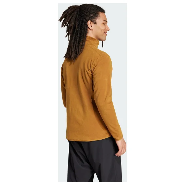 Adidas Multi Essentials JP0797 Tam Fermuarlı Taba Erkek Polar - Görsel 2
