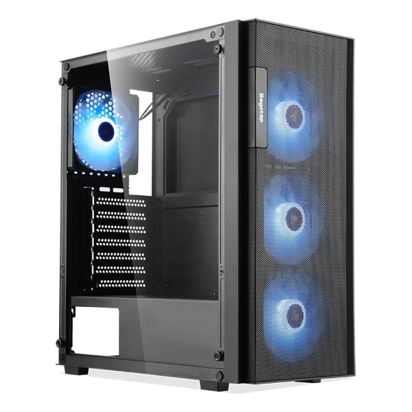 SEGOTEP Axe 5 Siyah 750W 80+ Bronze PCIE 5.1 Midi Tower Kasa (Rainbow Fan) - Görsel 6
