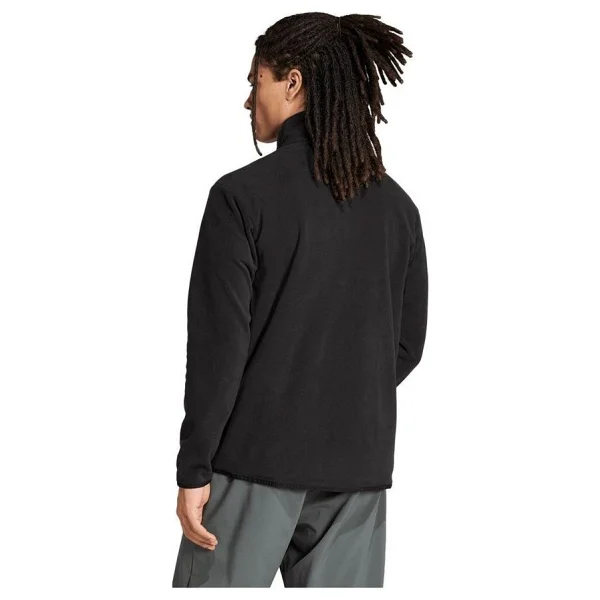Adidas Multi Essentials JP0795 Tam Fermuarlı Siyah Erkek Polar - Görsel 8