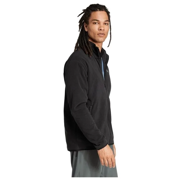 Adidas Multi Essentials JP0795 Tam Fermuarlı Siyah Erkek Polar - Görsel 9
