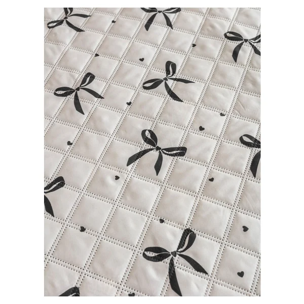 Lc Waikiki Yeni Sezon Fiyonk Desenli Çift Kişilik Yatak Örtüsü 200X220 cm - Siyah - Görsel 3