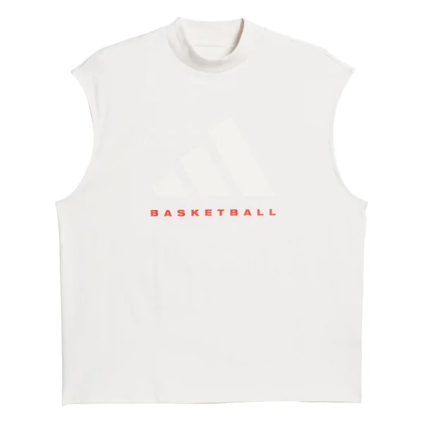 Adidas Basketball IW5648 Sıfır Kol Bisiklet Yaka Tişört - Görsel 3