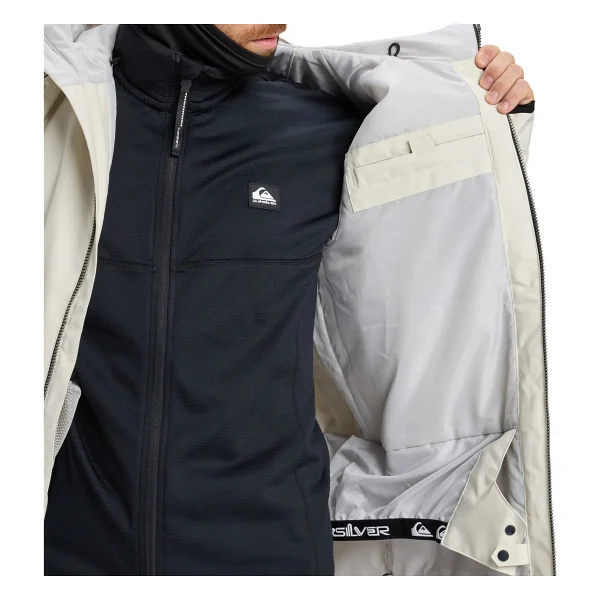 Quiksilver Mission Block Erkek Kayak/Snowboard Montu-EQYTJ03501 KRB0/Graystone - Solid - Görsel 4