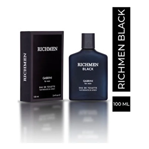 Gabrini Richmen Black EDT 100 ml Erkek Parfümü - Görsel 3
