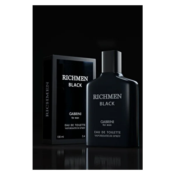 Gabrini Richmen Black EDT 100 ml Erkek Parfümü - Görsel 8