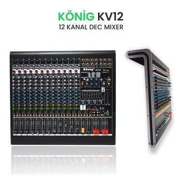 König KV-12 12 Kanal Ses Mikseri - Görsel 2