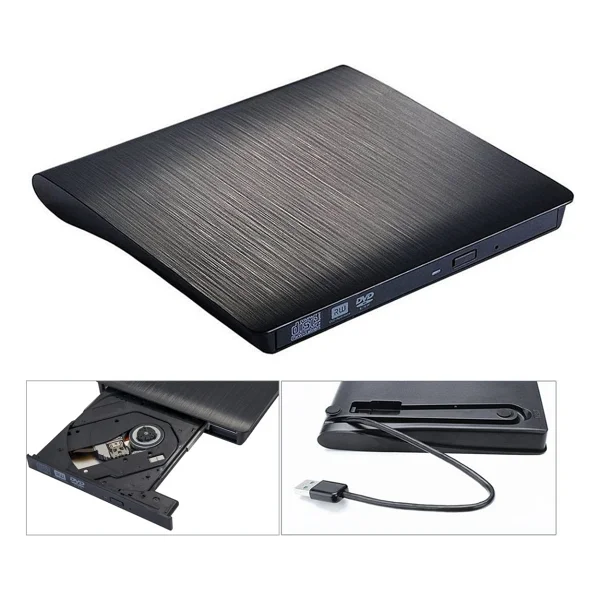 Pop-Up 24X Harici DVD Rw USB 3.0 Ultra İnce CD DVD Yazıcı Okuyucu - Görsel 2