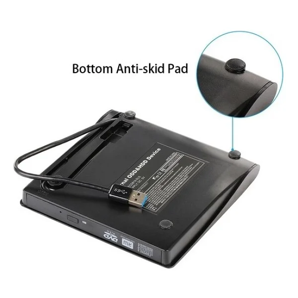 Pop-Up 24X Harici DVD Rw USB 3.0 Ultra İnce CD DVD Yazıcı Okuyucu - Görsel 3