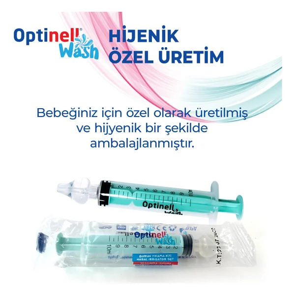 Optinell 10 'lu Şırıngalı Burun Aspiratörü Bebek Burun Temizleme Aparatı 1 Şırınga 10 ml Enjektörü - Görsel 4