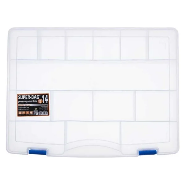 Süper Bag 14 Power Organizer Balıkçı Malzeme Kutusu - Görsel 4