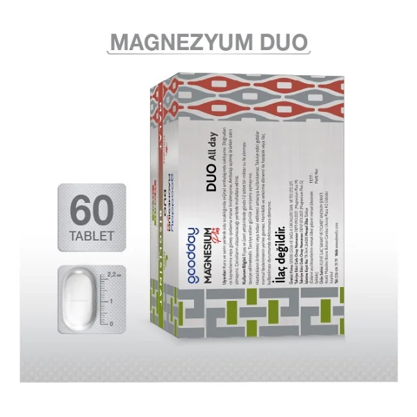 Goodday Magnesium Plus Duo 60 Tablet - Görsel 3