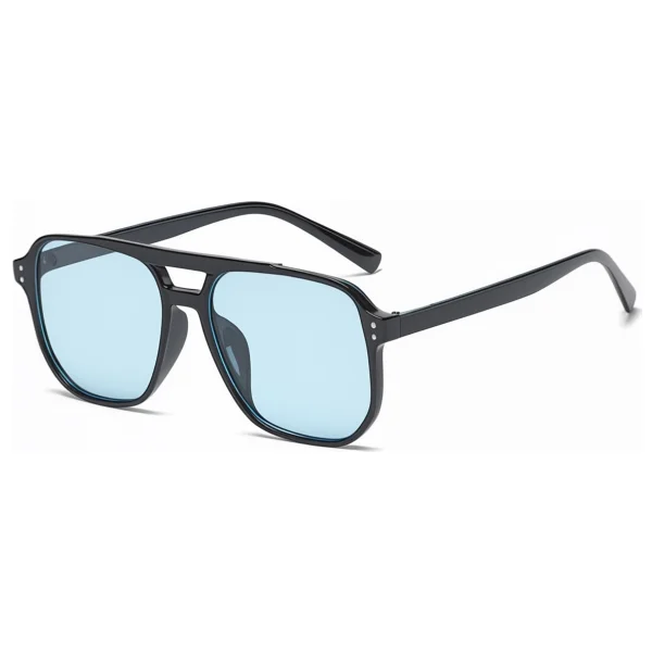 Bappir Mavi Camlı UV400 Korumalı Unisex Güneş Gözlüğü - Desenli - Görsel 2