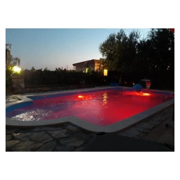 4 Adet 30 Watt 12 Volt Led Mavi Sıva Üstü Havuz Lambası Tenda - Görsel 9