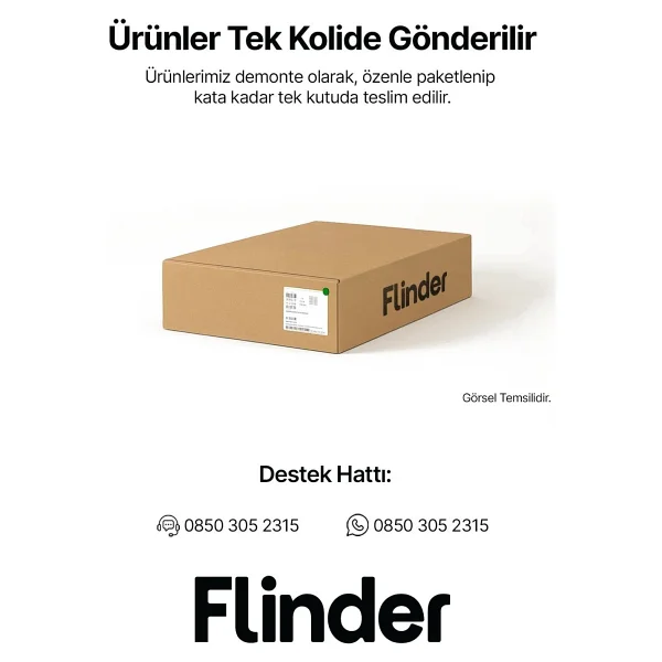 Flinder Çam/Beyaz 140x60 Çalışma Masası, Bilgisayar Masası, Ofis Masası - Görsel 5